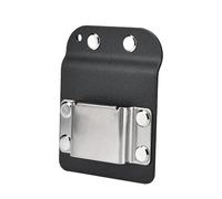 Risegun Soporte para cinturón de taladro, gancho de acero inoxidable, clip para cinturón, longitud extendida para taladro eléctrico, soporte para cinta métrica, compatible con