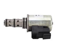 Risegun Válvula solenoide eléctrica de aleación de acero de 12 V, válvula solenoide de repuesto para retroexcavadora JCB 3CX 4CX, modelo 25/220994