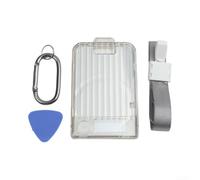 RiseNova Funda magnética de policarbonato con cordón | Para grabadora de voz Plaud Note y Note Pro AI, carcasa protectora con montaje seguro para un fácil acceso