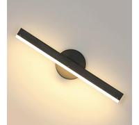 Riserva 12W Apliques de Pared Interior, Giratorio 300°, Negro, 3000K