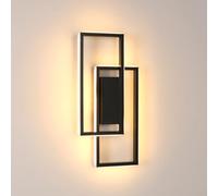 Riserva Aplique de Pared Interior LED 28W, Cuadrado, Negro, 3000K