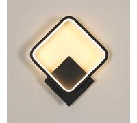 Riserva Aplique de Pared LED Interior 17W, Cuadrado, Negro, 3000K