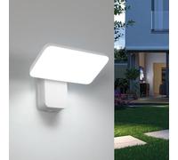 Riserva Aplique Pared Exterior LED, IP65 16W Lampara Pared Exterior Moderna Blanca, 350° Giratorio para Decoracion Jardin,Terraza, Porche, Patio, Garaje, 6500K Blanco Frío