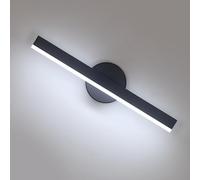 Riserva Apliques de Pared Interior LED, Giratorio 300°, 12W Aplique de Pared Moderno para Baño, Salón, Dormitorio, Pasillo, Blanco Frío 6500K