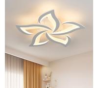 Riserva Lámpara de Techo LED Moderna 60W, Forma de Pétalo Blanco 3000K 60cm