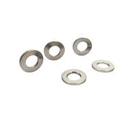 RISON-Titanium 5pcs Arandela Plana M4 DIN125 de Titanio, Arandela de Bloqueo Anillo de Sellado Disco Plano 6AL4V Calidad Aeroespacial GR5 Sujetadores para Tuercas Tornillos