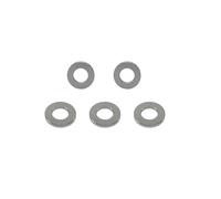 RISON-Titanium 5pcs Arandela Plana M5 DIN125 de Titanio, Arandela de Bloqueo Anillo de Sellado Disco Plano 6AL4V Calidad Aeroespacial GR5 Sujetadores para Tuercas Tornillos