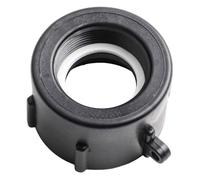 Risveglio Adaptador IBC de rosca gruesa S60 x 6 a 1/2/3/4 pulgadas para agua de lluvia PP para conector de contenedor de tanque S60 x 6 PPR accesorios de válvula de tubo de PVC, color negro
