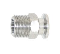 Risveglio Adaptador macho KF16 de acero inoxidable 304 a BSPT de 12 pulgadas para montaje al vacío, gran compatibilidad, conector industrial seguro y hermético