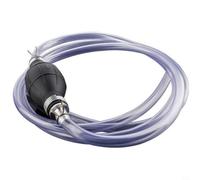 Risveglio Bomba de transferencia de aceite manual portátil, herramienta de succión manual de goma con boquilla de aluminio y manguera de 2 m para agua de gasolina diésel
