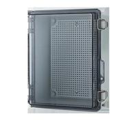 Risveglio Caja eléctrica para exteriores IP67 de 220 x 170 x 110 mm, tapa transparente, carcasa de plástico ABS, impermeable, para cableado de cámara de panel solar