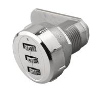 Risveglio Cerradura de gabinete de aleación de zinc con combinación de 3 dígitos, cerradura de seguridad con contraseña codificada para muebles, cajones de herramientas, color negro
