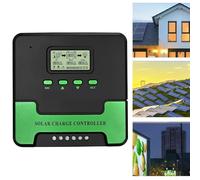 Risveglio Controlador de carga solar MPPT de 12 V 24 V para auto con pantalla LCD para puertos USB duales para RV para sistema de alimentación de luz de calle
