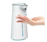 Risveglio Dispensador automático de jabón de espuma recargable, limpiador de manos de inducción sin contacto, 400 ml, gran capacidad, para colgar en la pared, baño, cocina