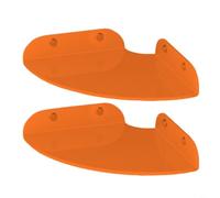 Risveglio Estantes esquineros flotantes acrílicos iridiscentes de 4 mm de grosor, juego de 2 estantes de exhibición de montaje en pared, baño, cocina, dormitorio, almacenamiento (naranja)