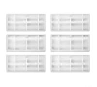 Risveglio Filtros lavables para robot Kabum 100 para aspiradora, alta eficiencia para piezas de repuesto que capturan 0,3 partículas, color blanco, 6 unidades