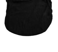 Risveglio Funda de terciopelo para silla de comedor semicircular, funda elástica curvada para respaldo de 45-50 cm, antiarrugas, lavable, para protector de asiento, gris claro