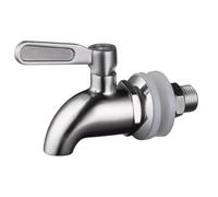 Risveglio Grifo de acero inoxidable 304 de 12 mm y 16 mm para dispensador de zumo de agua, para fiestas, reuniones, color plateado, 1 paquete