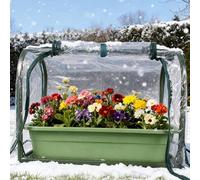 Risveglio Invernadero pequeño de PVC para plantas de 56 x 30 x 43 cm, portátil, para uso en interiores y exteriores, balcón, jardín, hierbas, cultivo de flores