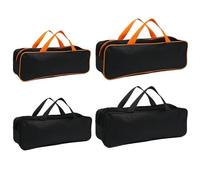 Risveglio Juego de 4 bolsas de almacenamiento para herramientas de barbacoa, 600D, material Oxford, funda para utensilios de parrilla con cremallera superior, para barbacoa al aire libre, camping