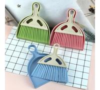 Risveglio Juego de escoba y recogedor de escritorio, kit de barrido compacto con agujero para colgar, oficina en casa, material de polipropileno resistente