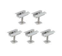 Risveglio Kit de 5 piezas de accesorios de montaje en panel solar, soportes de aleación de aluminio, cargas de nieve de alto viento, instalación lateral flexible en el medio