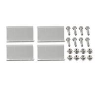 Risveglio Kit de montaje de panel solar de 4 piezas para soporte Z, aleación de aluminio 6005 para T5 para caravana, yate, barco, incluye cierres de acero inoxidable