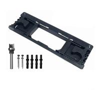 Risveglio Kit de plantilla de instalación de bisagras de puerta, incluye broca de 12 mm y guías bisagras de 35 mm a 150 mm, puertas de madera fáciles de mortaja
