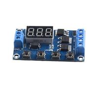 Risveglio Módulo temporizador de retardo de relé digital, interruptor MOS, control de disparo, CC 5 V, 36 V, ajustable, 0,1 s, 999 minutos, polaridad inversa para protección de bomba de luz del motor