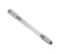 Risveglio Portabrocas de mano de doble cabeza, 0.3-3.2 mm para mini tornillo de banco para joyería, madera, ámbar nogal, plástico, aleación de aluminio chapado en cromo, 4.13 pulgadas