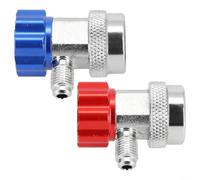 Risveglio R134a Adaptador de A/C Acopladores de Conexión Rápida Conectores de Alta y Baja Presión para Sistemas de Aire Acondicionado de Coche Herramientas de Metal