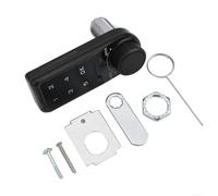 Risveglio Teclado electrónico del tacto de la cerradura del gabinete del | PIN personalizado de 4-15 dígitos, alertas antimanipulación, acabado negro elegante, uso en interiores y exteriores