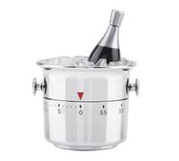 Risveglio Temporizador mecánico plateado con forma de cubo de 60 minutos, escala de 60 minutos, estudio de preparación de té de cocina