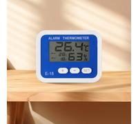 Risveglio Termómetro digital higrómetro para interiores y exteriores con alarma, sensor de sonda, frigorífico, cocina, ABS alto