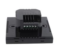 Risveglio Termostato con pantalla táctil LCD, controlador de temperatura programable, 16 A, calefacción eléctrica de suelo con sonda externa, color negro