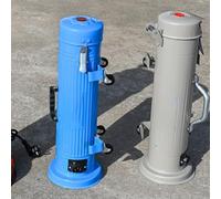 Risveglio Tubo de almacenamiento de varilla de soldadura de 5 kg, contenedor de aluminio a prueba de humedad con función de calefacción, electrodos de 400 mm, color gris