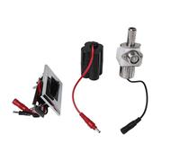 Risveglio Válvula automática de descarga de inodoro con sensor infrarrojo, manos CC 6 V, kit de descarga ajustable de 30 a 100 cm para rango, ahorro de agua para baño de modo dual, plateado y negro