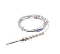 RISWEKFW 0-400 ℃ M8 K Tipo 1m 2m 3m 5m Longitud de la sonda 50mm 150mm 100mm 200mm Cable de Rosca termopar Sensor de Temperatura del Horno(1m M8 PT100,100mm)