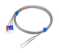 RISWEKFW Sonda del Sensor de Temperatura del termopar Tipo K/PT100 con arandela de Orificio de 5 mm(PT100 Type 3M)