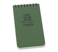 Rite in the Rain 3 x 5 Top Spiral Notebook, verde