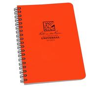 Rite in the Rain Cuaderno universal, encuadernado en espiral lateral, 4 x 7 pulgadas (32 hojas), color naranja
