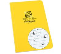Rite in the Rain para todo tipo de clima cuaderno de tapa blanda, 4 5/8 "x 7 1/4, protectora, Universal patrón (nº 374), color amarillo