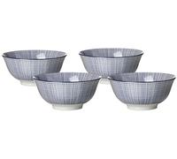 Ritzenhoff & Breker Schalen-Set Royal Makoto, 4-Teilig, 15 cm Durchmesser Vajilla, Porcelana, Azul/Blanco, 15.50 x 15.50 x 8 cm, 3