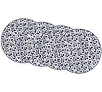 Ritzenhoff & Breker Speiseteller-Set Royal Sakura, 4-Teilig, 26,5 cm Durchmesser Vajilla, Porcelana, Azul/Blanco, 26.50 x 26.50 x 3.00 cm, 4
