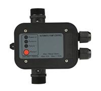 Riuty Controlador automático de presión, 220V Negro Interruptor de presión del Interruptor de presión de la Bomba de Agua autocebante para Fuente de Agua Limpia