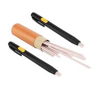 Riuulity 2 Soportes para Bolígrafos Que Desaparecen para Marcar Cuero y Tela, Ajustan la Longitud de la Cera Fácilmente, Líneas Claras y Uniformes con 20 Recambios, Color: AST, Ideal para Artistas,