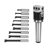 Riuulity Adaptador de Mandrinado Duradero F1 con Vástago MT4 para Mandrinadoras Horizontales - Rosca de 1-1/2-18UNF en Acero Al Carbono