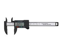 Riuulity Calibrador Digital 0-100 Mm, Material de Fibra de Carbono | Pantalla LED de cristal líquido, Proceso de escala de banda magnética, Batería duradera, Fácil de usar, Estuche de