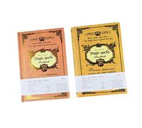 Riuulity Diario A5 de Estilo Retro, Elegante Diseño de Mapa Mundial, Amplia Aplicación, 2 Piezas para Diario de Viaje