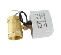 Riuulity DN40 Válvula de Bola Eléctrica, Construcción de Latón Duradero | Actuador incorporado, diseño de precisión, sin fugas, para regulación de fluidos